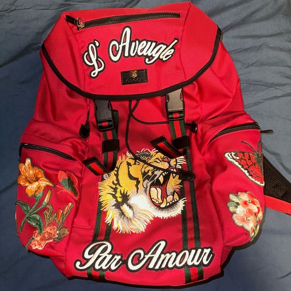 Gucci L'Aveugle Par Amour Techpack Backpack - Picture 5 of 5